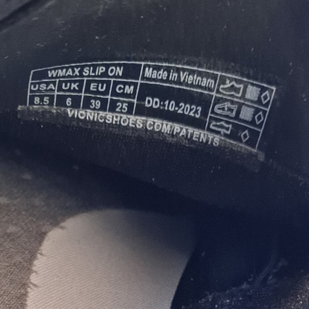 Vionic Walk Max Low Top Lace-Up Sneakers Slip On Shoes Black Women's Size 8.5 - Picture 9 of 12